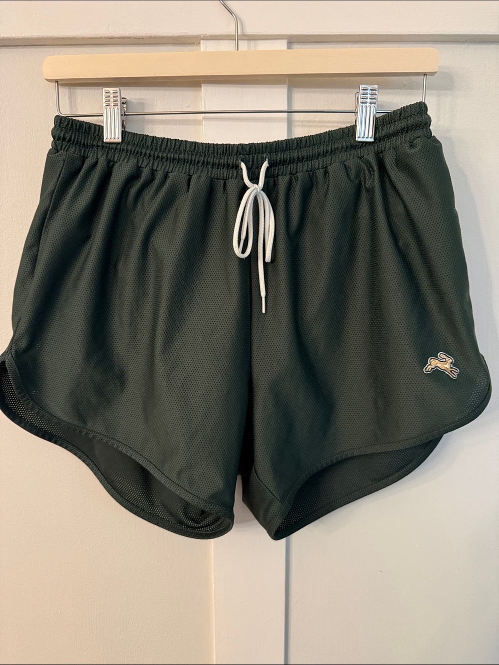 Tracksmith Men’s 2.09 Mesh Hunter Green Shorts size Large